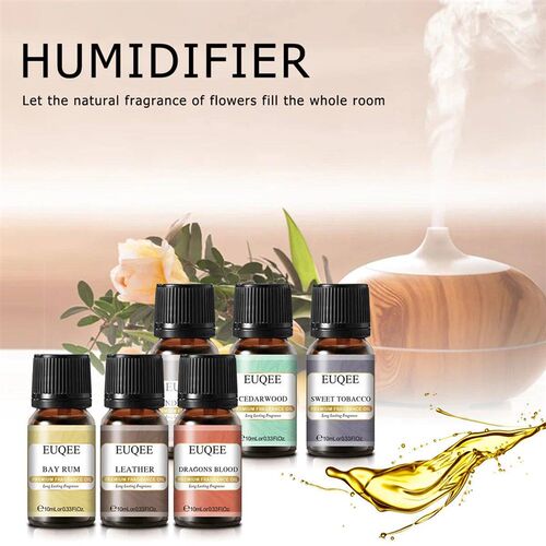 EUQEE 6pcs/set Fragrance Oil Gift Kit For Diffuser Coffee Ba