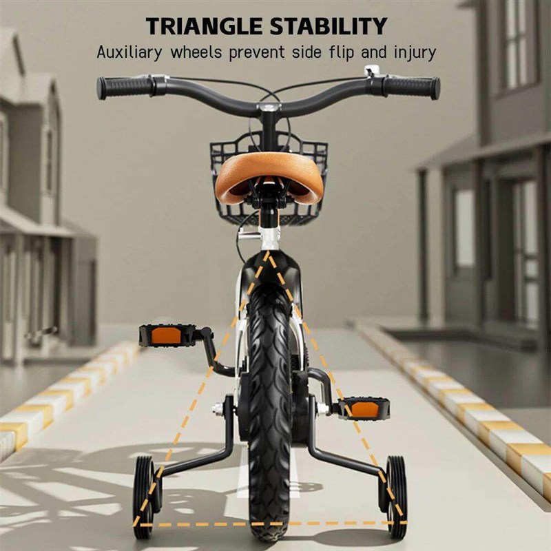 Kids Bike Bicycle for Girls Ages 3-7 Years with Training Whe图片