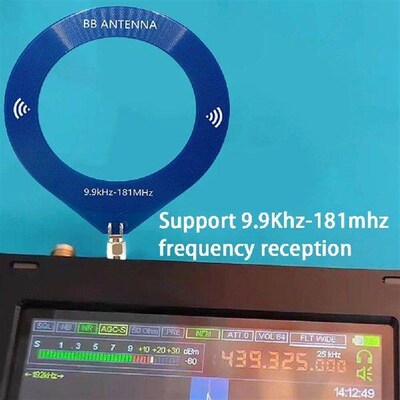 Donut MW/SW Antenna 9.9khz-181mhz SMA Interface Mini Loop