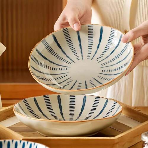 Creative Under glaze Ceramic Japanese Style Dinner Plates