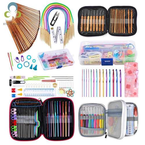 1Set Crochet Hooks Set With Case 14 Styles Knitting Needles