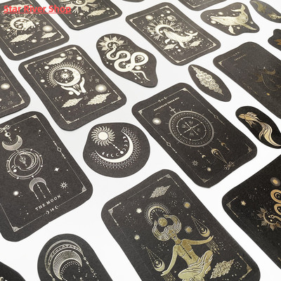 Mengtai 40pcs Constellation girl Decorative gold Stickers Sc