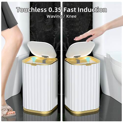 Smart Sensor Garbage Bin Kitchen Bathroom Toilet Trash Can B