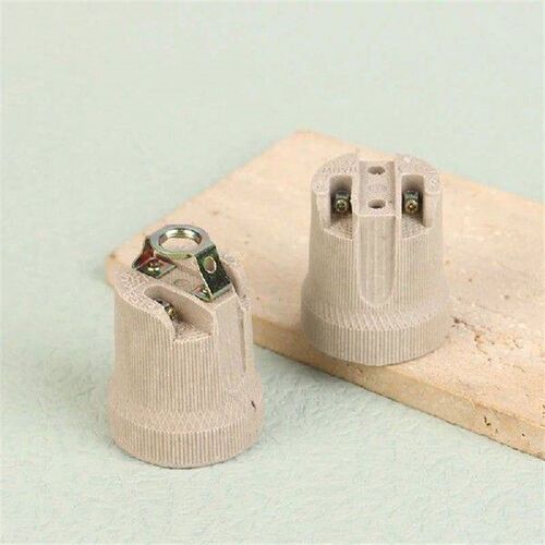 1Pc Lamp Base E27 Vintage Ceramic Lamp Fittings Socket Lamp