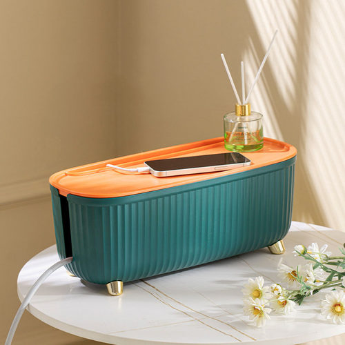 Stripe wire Cable Storage Case Organizer Box Socket Plug Wir