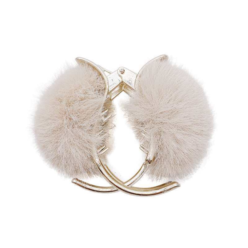 Autumn and Winter Plush Metal High Pony Tail Fixing Artifact图片