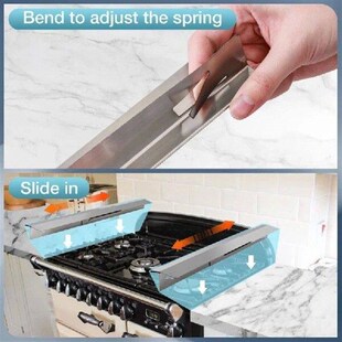 1 Set Stainless Steel Gaps Cover Cooktop Trim Stove Gaps