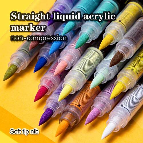 120 Colors Brush Tip Acrylic Paint Pens for Rock Painting, S