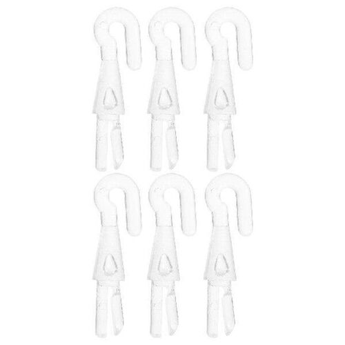 6 Pcs Replace Shutter Turn Rod Head Curtain Hooks Adapter