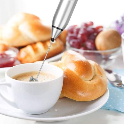 Wireless Milk Frothers Electric Handheld Blender With USB El