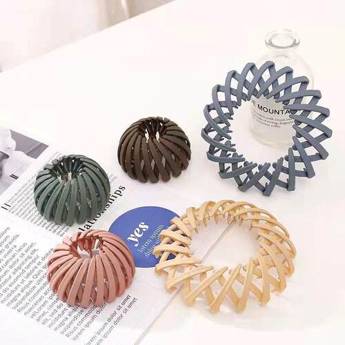 Fashion Matte Texture Hairpin Bun Hair Claw Clips Horsetail