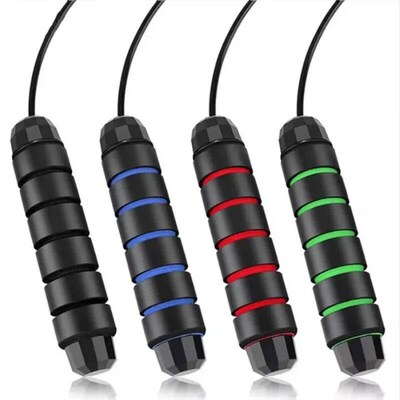 Jump Rope Fitness Workout Weighted Handle PVC Coated Steel W