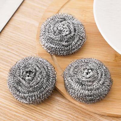 Stainless Steel Scrubbing Ball for Kitchen - No Loose Wires,