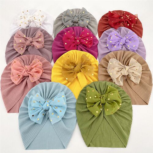 New Summer Cute Bow Baby Boneless Fetal Cap Baby Thin Sectio