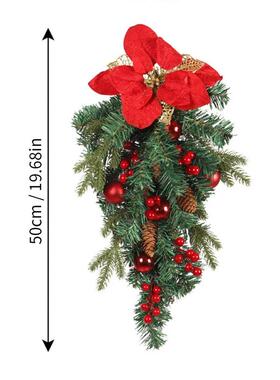 Christmas Front Door Wreath Red Berry Clusters Wreath Holida