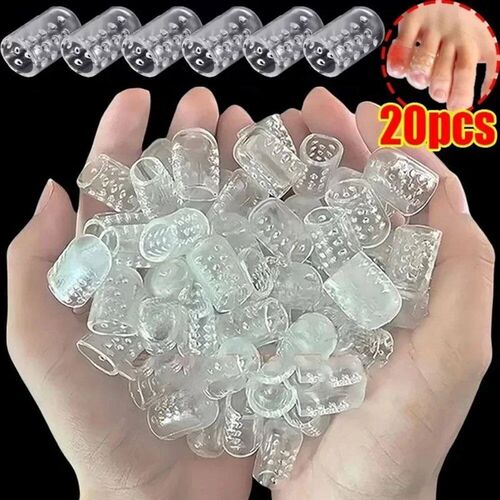 5/10/20pc Foot Care Elasticity Silicone Toes Caps Women Men