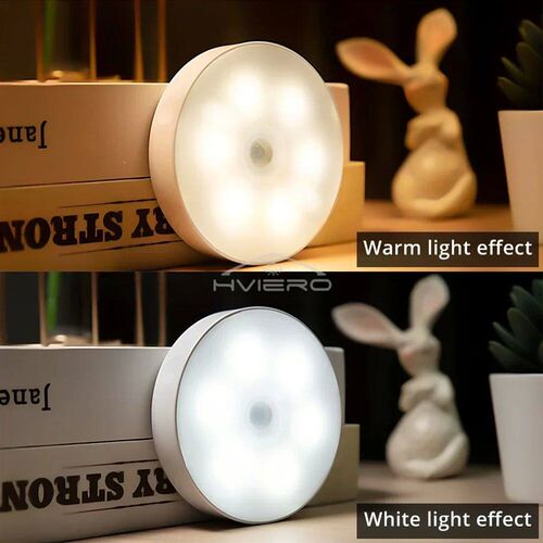 Wireless Night Light Motion Sensor Bedroom 8LED Detector Wal