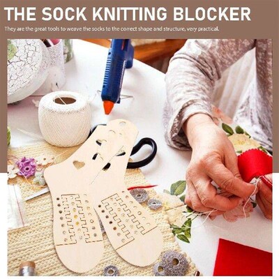 2 Pcs DIY Wooden Sock Knitting Tools Crochet Needles