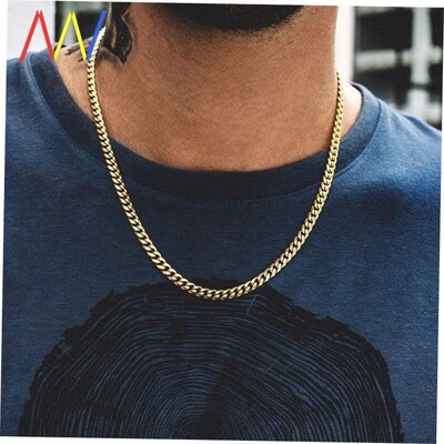 Punk Stainless Steel Necklace for Men Women Gold Chain 2021