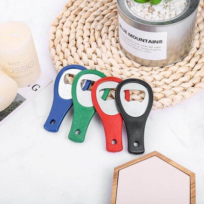 Stainless Steel Bottle Opener for Beer, Drinks, and Soda - C