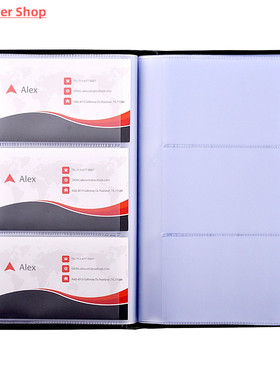 PU Leather Business Card Book Holder Journal Business Card O