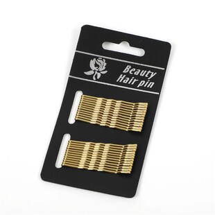 24PCS Black Paintless Color Retention Simple One Word Clip B