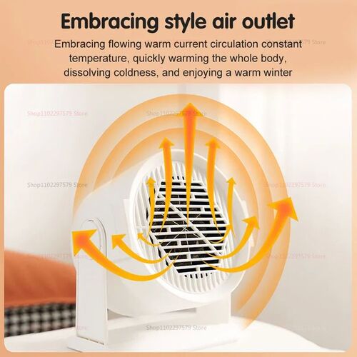 Portable Warm Air Blower Electric Foot Heater Small Space He