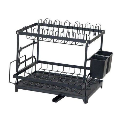 Dish Drying Rack with Drainboard and Cutting Board Holder