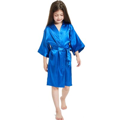 Girl Sleepwear Kimono Robe Wedding Party Flower Baby Nightdr