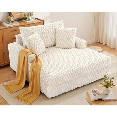 Oversized Chaise Lounge Chair Indoor:53 Comfy Reading Chai