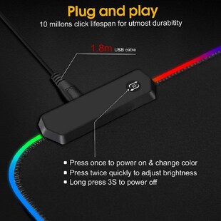 gaming pad mouse pad鼠标垫 desk keyboard LED Luminous