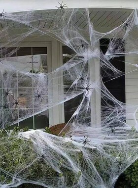 Super Real Spider Web Fake Spider Halloween Artificial Terro