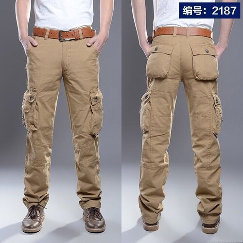 Multi-Pocket Mens Casual Pants Military Tactical Joggers Ca
