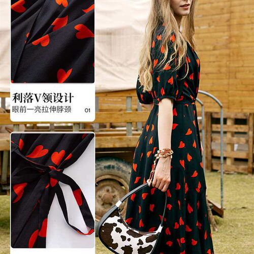 silk wai dress for women, summer early spring new y, short s