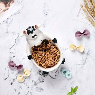 1Pc Duck Shaped Dessert Bowl Ceramic Breakfast Bowl Snack