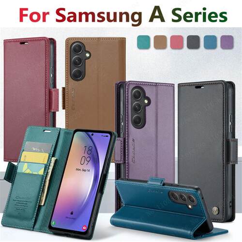 Luxury Leather Wallet Case for   Galaxy A54 55 53 52 71 72 7