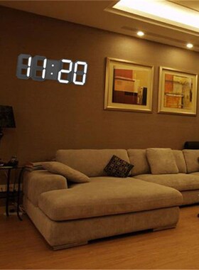 LED Digital Wall Clock with 3 levels Brightness Alarm Clock