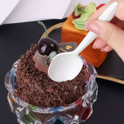 10Pcs Disposable Degradable Corn Starch Tableware Pizza Teas