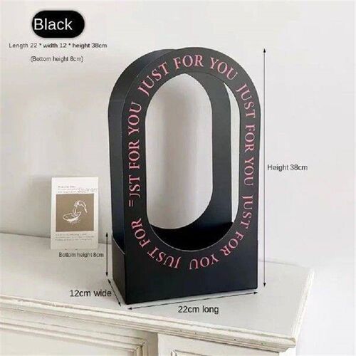 High Quality Paper Flowers Packing Box with Handle