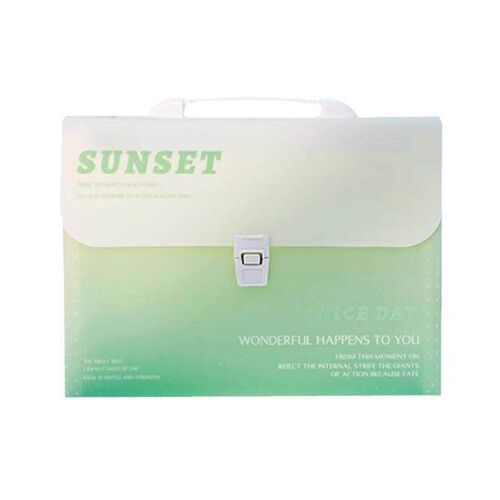 Gradual color folder, large capacity multi-layer test paper