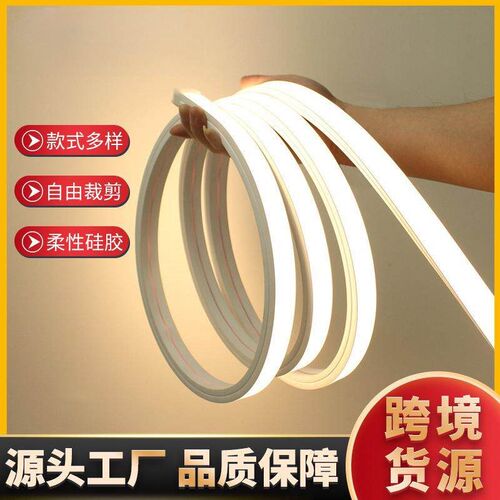 Led silicone soft light with embedded integrated flexible