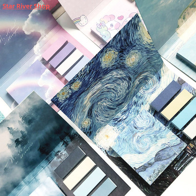 325 Sheet/set Creative Painting Memo Pad Sticky Notes Page F