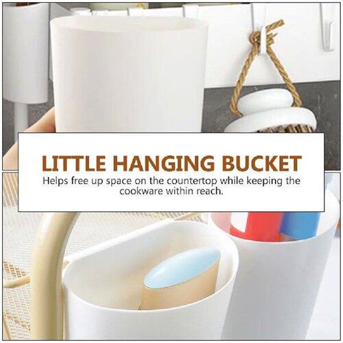 4 Pcs Storage Basket Cart Container Trash Hanging Bins