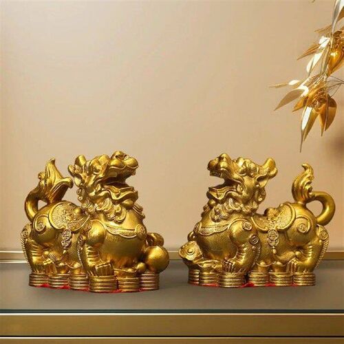 2 Pieces Pixiu Statue Housewarming Gift Fine Craftsmanship