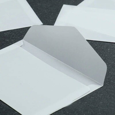 50ps/lot Blank Transluent Envelope for Invitations Postards