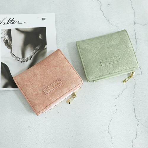 Retro Buckle Crop Wallet  Female Fashion Ladies Multifunctio