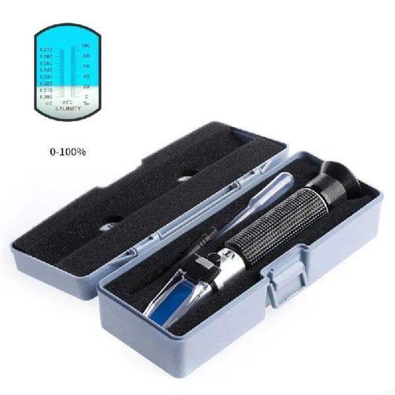 4X7A Salinity Refractometer Meter Water Reader Marine 0~10% - 实物图