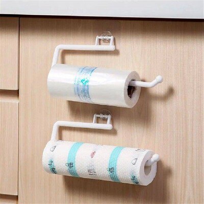 Tissue Hanger Plastic Paper Roll Holder Wall Mounted Towel