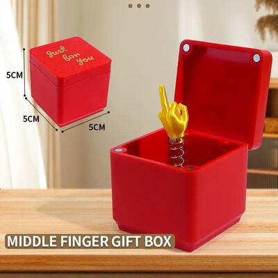 Christmas Interesting Prank Gift Middle Finger in Box Christ