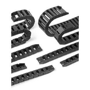 桥式 尼龙坦克链机床拖链DMD线槽高速传动链CNWSL静音电缆导向槽